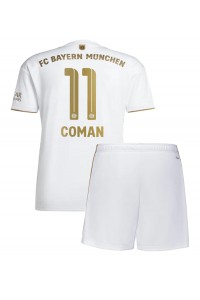 Bayern Munich Kingsley Coman #11 Babyklær Borte Fotballdrakt til barn 2022-23 Korte ermer (+ Korte bukser)